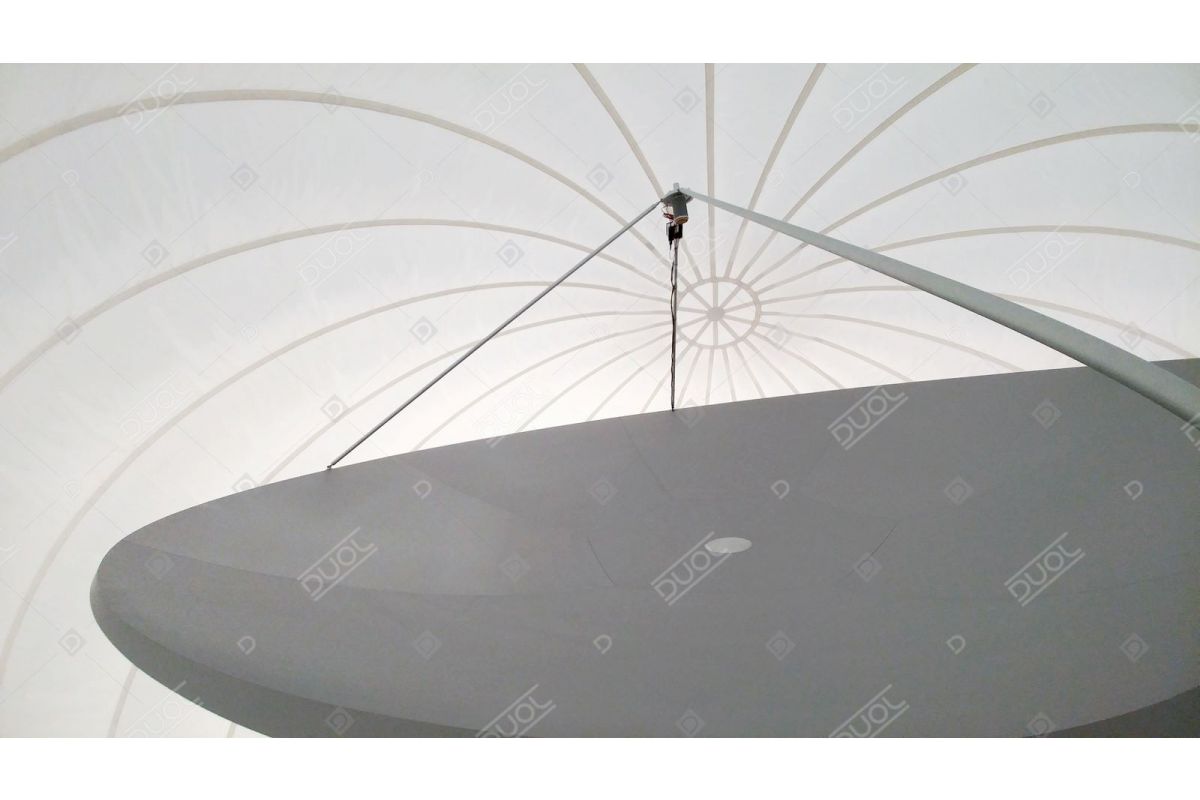 Air-Supported Radome: View from inside